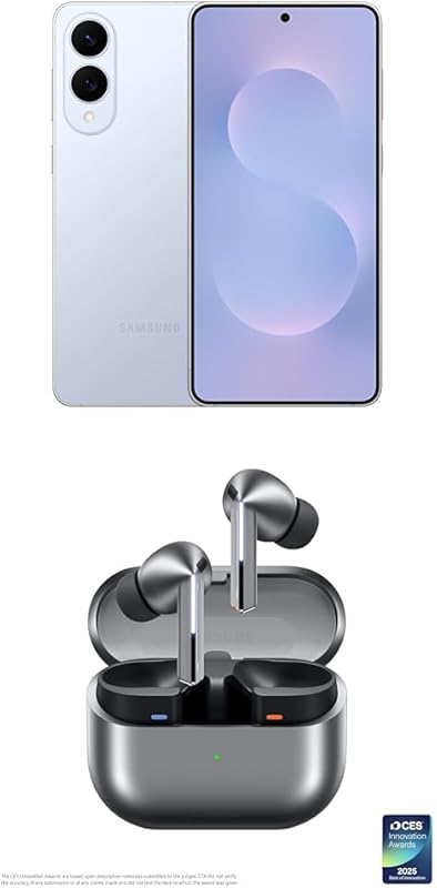 SAMSUNG Galaxy S25 Edge 256GB AISmartphone NightVid FastProc ProDisplay AllDayBat 2025 TitanSilver Elite