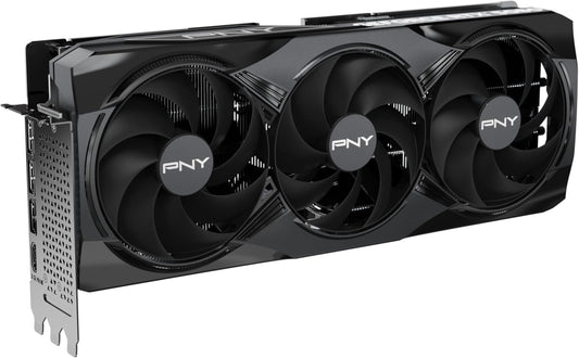 PNY NVIDIA GeForce RTX™ 5080 OC Triple Fan, Graphics Card (16GB GDDR7, 256-bit, Boost Speed: 2730 MHz, PCIe® 5.0, HDMI®/DP 2.1, 2.99-Slot, NVIDIA Blackwell Architecture, DLSS 4) Elite