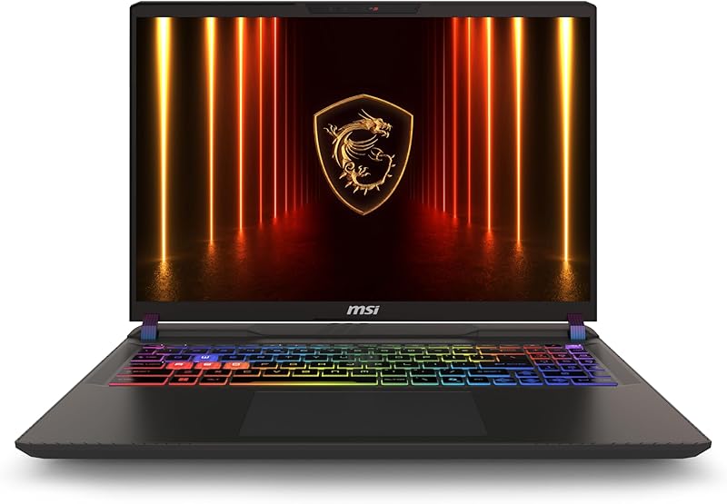 MSI Vector 16 HX AI 16” 144Hz FHD+ Gaming Laptop: Intel Core Ultra 7-255HX, NVIDIA Geforce RTX 5070Ti, 16GB DDR5, 512GB NVMe SSD, Thunderbolt 5, Wi-Fi 6E, Win 11 Home: Cosmo Gray A2XWHG-212US Elite