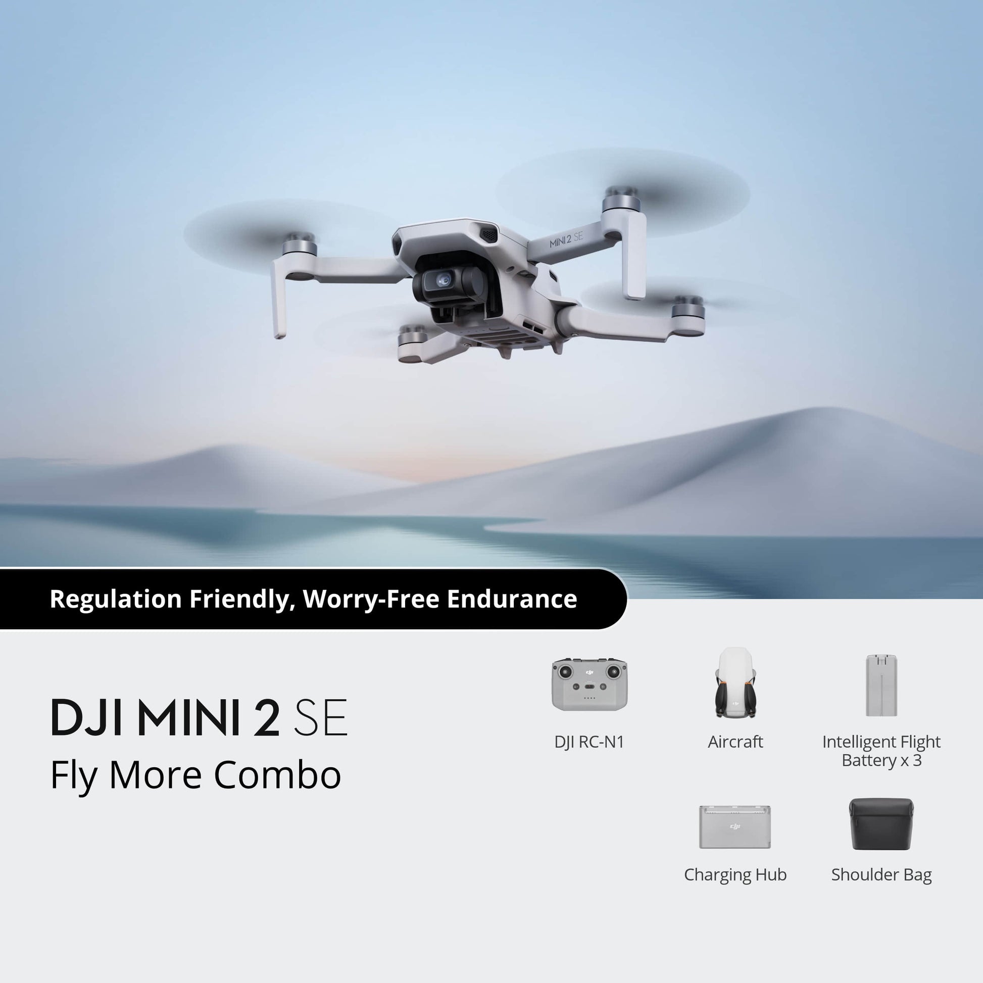 New DJI Mini 2 SE Beginner Drone with Camera 15-20 Minutes Image Transmission Brushless Motor 24 Months Warranty Elite