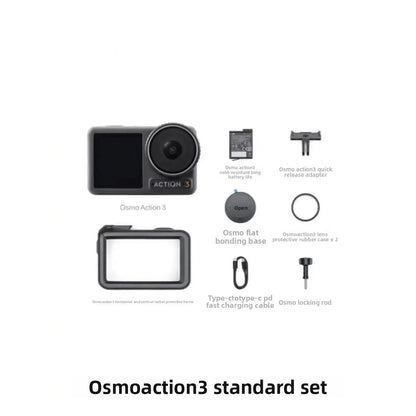 DJI  Action 3 Standard  With Quick-release Design for Easy Horizontal and Vertical Mounting 4K/120fps & Super-Wide FOV Elite