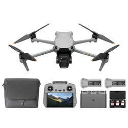 DJI Air 3S Fly More Combo, RC 2 Screen, 1" CMOS, 4K/60fps, Omni Sensors, 2 Cameras, 3 Batteries, Extended Flight Elite